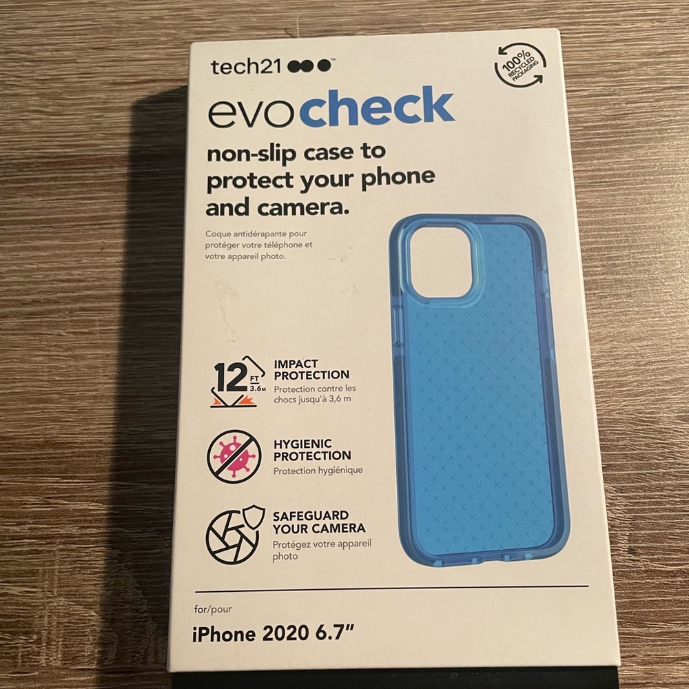 Tech21 Evo Check iPhone Case for Apple iPhone 12 Pro Max. Brand New.